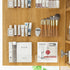MORNITE Bathroom Medicine Cabinet Organizer Set, Small Shelves Holder Compartments for Lipstick, Facial Mask, 2 Pcs Trays for Cabinet Wall, Vanity...