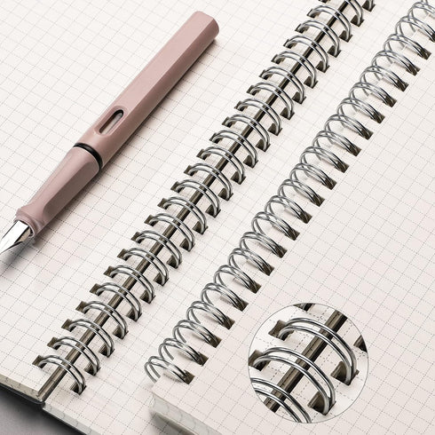 AHGXG Graph Paper Notebook Spiral 2 Pack - Large B5 Grid Notebook 7.3"X 10", 100GSM Thick Graph Grid Paper, Quad Ruled, Total 320 Pages, Transpare...