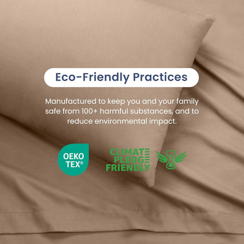 3 Piece Twin Sheets Set | Twin Bed Sheets Set – Light Weight, Soft Breathable Sheets | Brushed Cotton Rich Blend | Secure-Fit, Wrinkle Resistant, ...