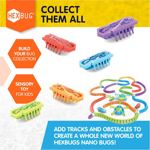 HEXBUG Nano 5 Pack, 4 Nano Bugs with Bonus Flash Nano, Sensory Toys for Kids & Cats with Vibration Technology, STEM Kits & Mini Robot Toy for Kids...