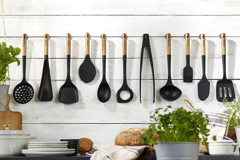 STAUB 40503-107 Serving Spoon Acacia Wood 31 cm Black...