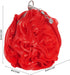 Women Rose Clutch Satin Rose Shaped Clutch Handbag Floral Evening Bag Red for Wedding Party Christmas Mother's Day Gift...
