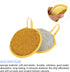 Round Scrubber Sponge (12 x 2cm/4.7" x 0.8") 2pcs, Cleaning Sponge Non Scratch Round Scouring Pad Cleaner - for Cleaning, Dish, Pans, Pots, Yellow...
