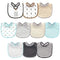 Hudson Baby Unisex Baby Cotton and Polyester Bibs, Handsome Moose, One Size...