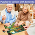 35 Large Piece Puzzles for Seniors Wooden Puzzle Dementia Alzheimer's Products Activities Memory Game for Patients in Nursing Home Easy Puzzle for...
