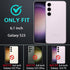 for Samsung Galaxy S23 Case, Military Grade Shockproof/Drop Proof/Dust Proof Case with 2Pcs Self Healing Flexible TPU Screen Protector & Camera Le...