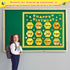 63 Pcs Bee Themed Birthday Bulletin Board Sets Paper Cutouts with Glue Point Bee Birthday Classroom Bulletin Board Display Bee Theme Birthday Char...