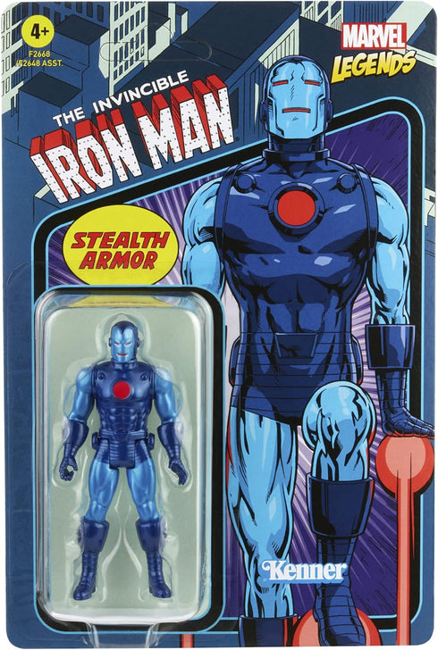 Marvel Hasbro Legends Series 3.75-inch Retro 375 Collection Stealth Suit Iron Man Action Figure Toy...