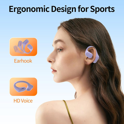 Bluetooth Headphones Wireless Earbuds 36Hrs Playtime Wireless Charging Case HiFi Stereo Over-ear Earphones with Earhook Waterproof Headphones with...