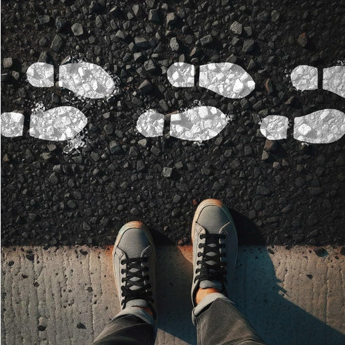 Shoe Print Stencil 8 inches Stencil Template Mylar Cutout Plastic Sign Sheet DIY Supplies for Airbrush Painting for Airbrush Painting Drawing and ...