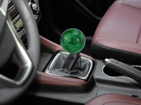 Gear Car Shifter Handle, Ball Style MT Shifting Stick Lever Shift Knob Fit Most Automatic Manual Transmissions, Green...