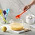 5PCS Silicone Serving Spoons Set, Vituer Heat Resistant Kitchen Spoons for Cooking, Mixing, Stirring and Serving, Dishwasher Safe (5 Pack, Multico...