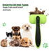 ELITE ETAIL Self Cleaning Pet Hair Brush with Additional Comb and Bath Brush - Skin Friendly Pet Grooming Kit for Dogs and Cats, Detangling, Deshe...