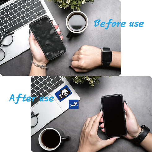Phone Screen Cleaner, Handy Screen Cleaner Sticker, Lens Screen Wipes for Camera Phone Laptop Tablet Monitor and Electronics Device (6Pack)...