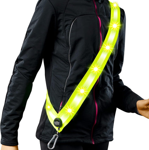 Rechargeable Led Reflective Lighted Vest for Walking in The Dark, LED Reflective Sash, Night Dog Walking Gear, Dog Lights for Night Walking, Refle...