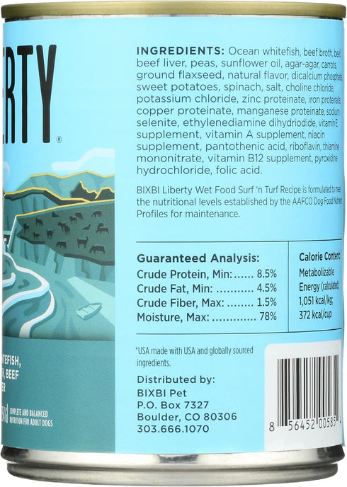 BIXBI Surf 'n Turf Wet Dog Food, 12.5 OZ...