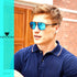 SIPLION Men's Driving Polarized Rectangular Square Sunglasses Metal Frame...