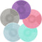 BTSKY 5 Pack Silicone Brush Cleaning Mat, Paint Brush Cleaner Mat with Suction Cup, Stylish Cosmetic Brush Cleaner Pad, Practical Brush Cleaner Ac...