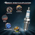 TORCH E6RTC Spark Plug Replace for NGK BPR6HS Spark Plug, for BOSCH WR7BC Spark Plug, for CHAMPION RL82YC Spark Plug, for DENSO IWF20 W20FPR-U Spa...