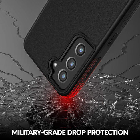 Crave Slim Guard for Galaxy S21 Case, Shockproof Case for Samsung Galaxy S21, S21 5G (6.2 inch) - Black...