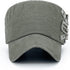 REDSHARKS Women Soft Washed Cotton Cadet Army Cap Adjustable Military Hat Flat Top Baseball Sun Cap...