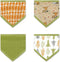 DREAMS & DIMPLES Muslin Baby Bibs with Adjustable Nickle Free Snap Button Cotton Bib 4 Pack Bandana Bib for Newborn - Toddler...