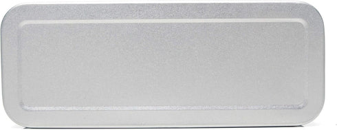 StuffIncase Single Mini Pencil Box, Platinum. Use as Pencil, Makeup, Jewelry, Gift, Candy, Favor or Birthday Gift Box...