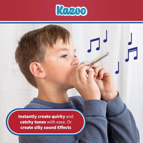 Way Back Toys Metal Toy Kazoo, Novelty Family Fun Game for Ages 3 and up...