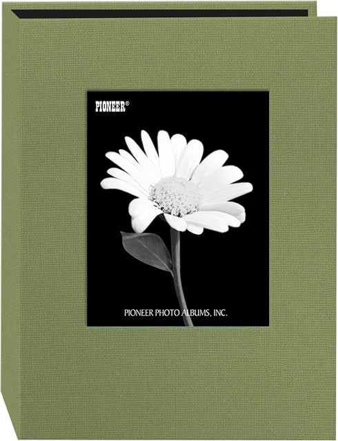 Pioneer Photo DA-57CBF/SG 24-Pocket Frame Cover Album for 5 by 7-Inch Prints, Sage Green Fabric...