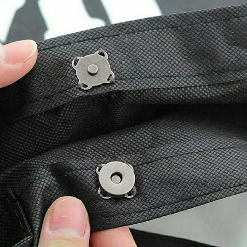 10 Sets 18mm Sew in Magnetic Bag Clasps Plum Blossom Bag Button, Snaps, Clasps, Great for Purses Bags Sewing Craft Clothing Bag...