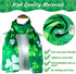 3 Pcs Women's St. Patrick's Day Scarf Long Green Shamrock Scarf Lightweight Irish Clover Silky Scarf Women Sheer Wrap Shawls Holiday Outfits Costu...
