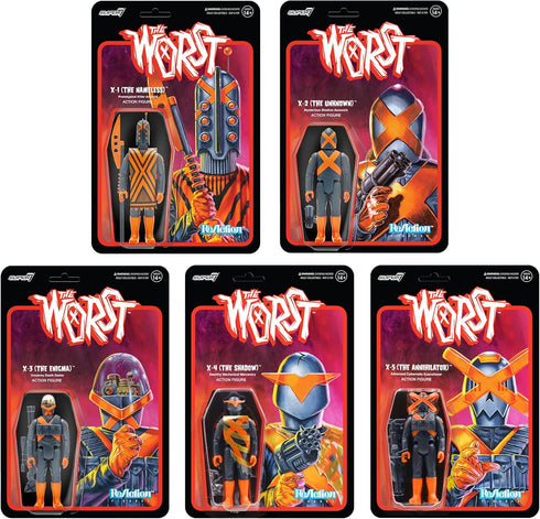 Super7 The Worst X-3 (The Enigma) - 3.75" The Worst Action Figure with Accessory Collectibles and Retro Toys...