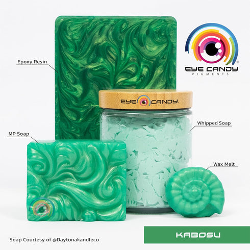 Eye Candy Pigments Premium Green Mica Powder - Kabosu (25gr) - for Epoxy, Resin, Soap, Paint, Woodworking, Acrylic Pouring, Bath Bombs, Fishing Lu...