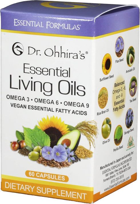 Dr. Ohhira's Vegan Omega 3, EFA and Fish Oil Alternative, 60 Capsules...