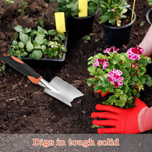 Garden Trowel, Small Spade Shovel for Digging, Hand Shovel for Gardening, Garden Shovel with Ergonomic Non-Slip Handle, Aluminum Heavy Duty Trowel...