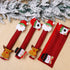 Acronde 4PCS Christmas Refrigerator Door Handle Covers Set and 1PCS Snowman Fridge Decal, Oven Microwave Dishwasher Door Handle Protector for Christmas Kitchen Decoration