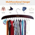 Tie Rack Hanger for Closet: Ohuhu 2 Packs 24 Folding Hooks Tie Hangers for Men Wooden Tie Holder Organizer Space Saving Necktie Storage 360 Degree...