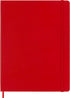 Moleskine Classic Notebook, Hard Cover, XL (7.5" x 9.5") Plain/Blank, Scarlet Red, 192 Pages (8055002855105)...