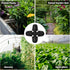 1/4" Drip Irrigation Fittings, 26 Pcs Lock Barbed Cross Connectors for 1/4 Inch Drip Irrigation Tubing Drip Line 4 Way T Parts with Lock Nut for G...