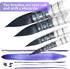 Watercolor Paint Brushes Set,Watercolor Brush, Soft Synthetic Hair, Pointed Round Mop Brush for Watercolor, Acrylic, Gouache, Aquarelle & Oil Pain...