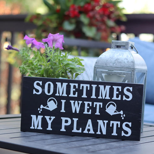 Sometimes I wet my plants - Garden Decor for Outside - Garden Gifts and Decorations for Gardeners - Plant Lovers Art for Women...