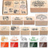 15 Pieces Thanksgiving Wooden Rubber Stamps and Craft Ink Pads Wooden Rubber Stamp for Scrapbooking and DIY Craft Card Stamps Pads for Kids Stamps...