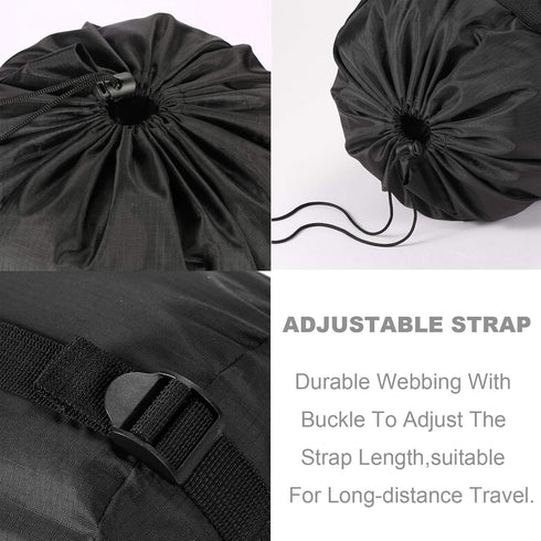 Compression Stuff Sack, 24L/36L/46L Sleeping Bags Storage Stuff Sack Organizer Waterproof Camping Hiking Backpacking Bag for Travel - Great Sleepi...