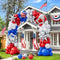 161Pcs Red White and Blue Balloons Arch Garland Kit with Exploding Hollow Star Foil Balloons for 4th of July Memorial Day Graduation Baseball Game...