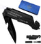 Engraved Pocket Knife for Men,6 in 1 Multifunction Folding Knives with Fire Starter,LED Light,Seatbelt Cutter,Glass Breaker,Bottle Opener,Annivers...