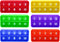 Ten Frame Pop Math Manipulatives - Set of 6 Silicone Fidget Toys for Kindergarten Classrooms - Engaging Educational Counting & Addition Toys for K...
