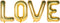 Letter Balloons 40 Inch Giant Jumbo Helium Foil Mylar for Party Decorations Gold LOVE...