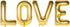 Letter Balloons 40 Inch Giant Jumbo Helium Foil Mylar for Party Decorations Gold LOVE...