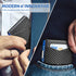GSOIAX Slim Leather RFID Bifold Wallet for Men with Money Clip and 12 Credit Card Holders - Minimalist Front Pocket Wallet with ID Window, Cool Gr...