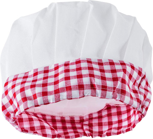Super Z Outlet 12pc Set Complete Kids Cooking and Baking Apron With Pocket and Chef Hat Dress Up Set, Red Chef Costume for Career Role Play One Si...
